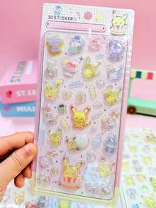 One Random 3D Sticker, Perfect For Kids' Crafts And Cartoon Decoration. Ideal For Daily Use On Tablets, Phone Cases, Scrapbooks, Diaries, Cell Phones, Laptops, Suitcases, Cups, Skateboards, Notebooks, Guitars, And More. Great For Kids' Birthday Gifts, School Reopening, Travel Supplies, And Teen Room Decoration. - Multicolor - View 9