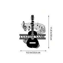 1pc Customizable Guitarist Metal Sign, Music Band Scene Party Hanging Decor, Door Decoration, Iron Wall Hanging Ornament, Wall-Mounted Guitarist Silhouette Line Art Decoration, Used For Door Decoration, Living Room Wall Decoration, Outdoor Yard Decoration, Music Room Door Sign Decoration And Multi-Functional Decor, Professional Sign, Mother's Day And Father's Day Gift - Multicolor - View 25