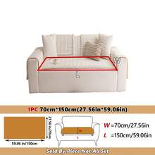 1pc Comfortable Flannel Sofa Cover, Non-Slip Machine Washable Sofa Protector, Soft & Warm, Suitable For Dogs And Home Daily Use - Multicolor - View 16