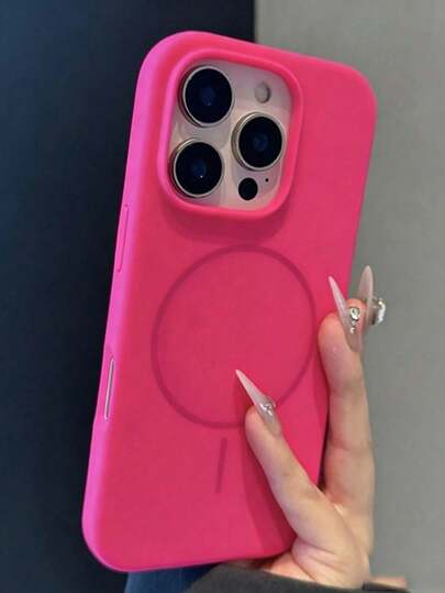 Luxury Magnetic Soft Silicone Phone Case, Compatible With IPhone 17 Pro Max/17/16/15/14/13/12/11 Pro Max Plus, Supports Magnetic Wireless Charging, Shockproof Protective Cover