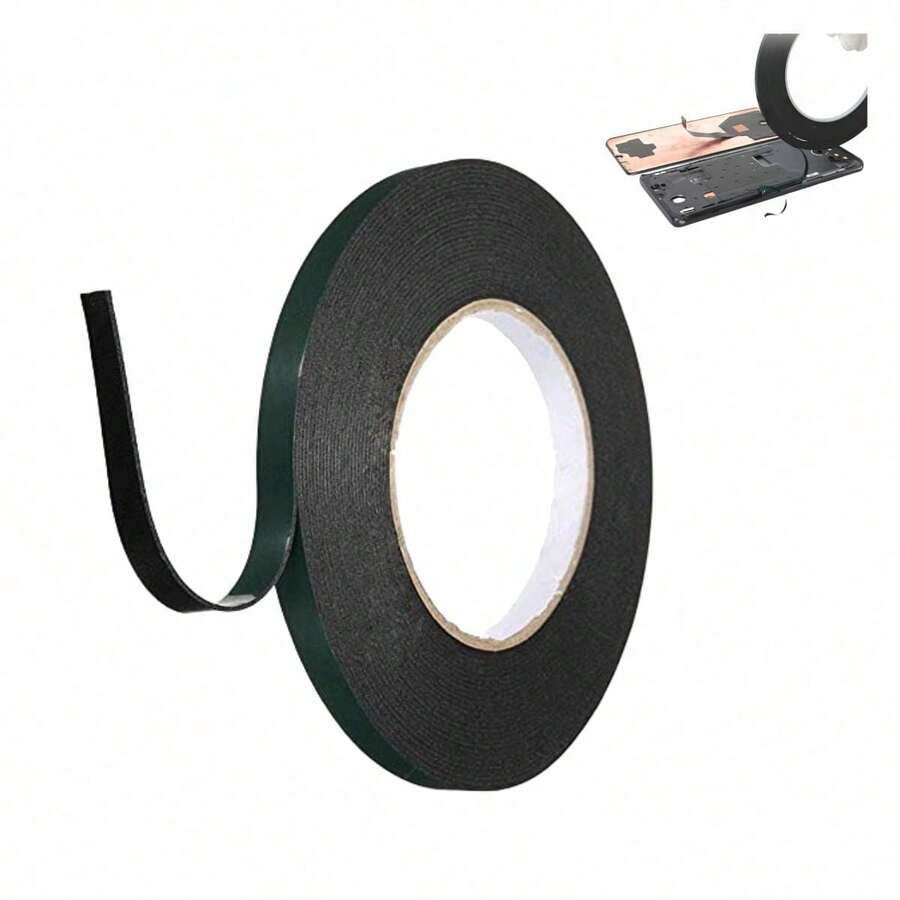 10 Meter Black Double-Sided Tape For Screens, Strong Adhesive For TV And Monitor, LED Fixing Replacement, Mounting Accessory - A - View 1