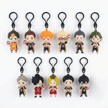 Crunchyroll 1個 排球!! 官方盲盒吊飾 3D 動漫角色神秘鑰匙圈，隨機 1 款 日向翔陽、澤村大地、菅原孝司、月島京、田中龍之介或其他角色，週年生日禮物送給男友/女友粉絲 - 彩色 - 查看 2
