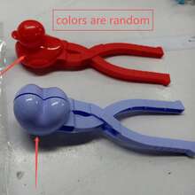 1/4pcs Cetakan Bola Salju/Bola Pasir - Bentuk Hati, Manusia Salju, Bola Sepak - Aksesoris Permainan Luar Ruangan di Salju dan Pantai - Warna Acak - MultiWarna - View 9