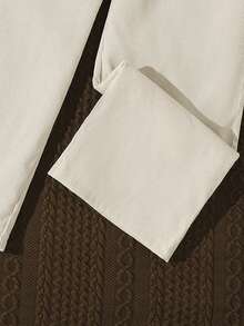 Left Mama Girls' Casual Versatile Long Sleeve Jacket & Straight Leg Pants Set, Spring/Autumn - Apricot - View 7