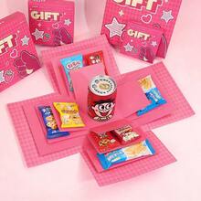 1 Set/4-Layer Exploding Surprise Gift Box With Cute Pattern Empty Box/Birthday Party Anniversary Celebration/Graduation Party Souvenir Creative Surprise Gift Box/Ins Style Pink Strawberry Cartoon Exploding Surprise Box/Highly Attractive Gift Box For Girlfriend Best Friend/Confession Ceremony Gift Box Children's Party Return Gift DIY Empty Gift Box - View 8