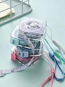 Soft Tape Measure Of 2 Meters/6 Feet Portable Measuring Tape With Retractable Locking Mechanism And Clear Centimeter/Inch Markings - Sewing Home Use Waist Chest Height Measurements Travel Essentials Tools Back To School Supplies Sewing Supplies - A - View 6