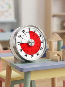 Mechanical Timer, Kitchen Timer. Magnetic Back, Stand Timer. 1-55 Minutes Countdown. Twist Timer. No Battery Required, Countdown Alarm. Mechanical Movement, Durable And Long-Lasting. Suitable For Baking Enthusiasts, Housewives, Chefs, Students And Fitness Enthusiasts, Applicable For Kitchen Cooking, Exam Timing, Facial Mask, Pomodoro Technique And More - Multicolor - View 2