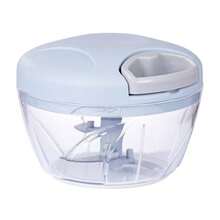 Pengolah Makanan Manual Tarik Tali 500/900ML, Pengolah Sayuran Multifungsi 5 Pisau. Aksesori Dapur Portabel Tahan Lama, Cocok untuk Mengiris Bawang Bombay, Bawang Putih, Cabai, Kacang-kacangan, dan Daging. Alat Pemotong Dadu dan Iris Cepat, Cocok untuk Salad, Bumbu, Isian, dan Makanan Halus. Mudah Dibersihkan. - MultiWarna - View 15