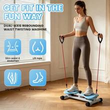 Blaue Taille Twist Disc Board Mit Pull Cords, Stehende Abdominal Trainer Twist Board, Max 300 LBS Last Home Gewichtsverlust Fitness-Ausrüstung - Blue - View 5
