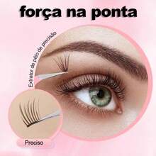 2/1 Peça Conjunto de Duas Pinças de Cabeça Reta Rosa, Cabeça de Pinça Simples, Fina e Fácil de Atender às Necessidades, com Dureza do Aço Reforçada, Alta Elasticidade, Durabilidade Excelente com Capa Protetora para Evitar Ferimentos nas Mãos, Encaixe Apertado e Confortável - preto - Visão 6