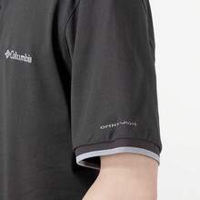 Columbia Summer New Men's Short Sleeve Casual Sports POLO T-Shirt - Black and Gray - View 5