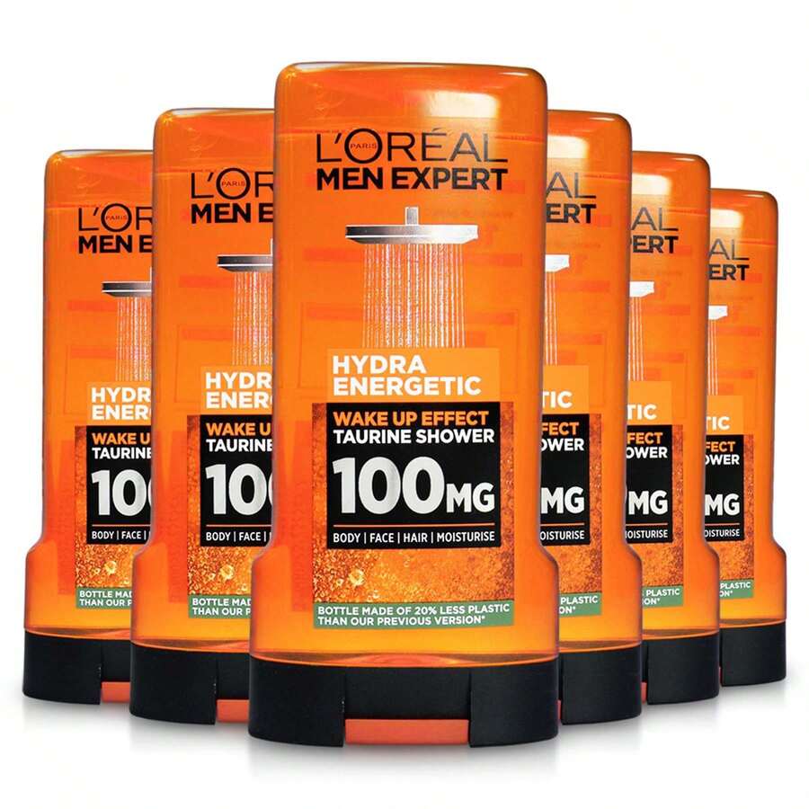 6x L'Oreal Men Expert Hydra Energetic Shower Gel 300ml - Sandalwood - View 1