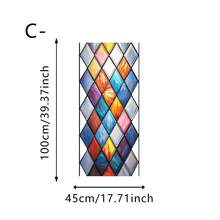 1pc Diamond Water Drop Painted Glass Static Window Film, Colorful Mosaic Frosted Privacy Window Sticker, Suitable For Bathroom, Balcony, Home Window Decoration Gift - Frosted Stickers - View 13
