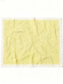 Yellow And White Plaid Picnic Mat With Lace Trim, Outdoor Lawn Camping Portable Waterproof Mat, Home Dining Table Decor Fabric Tablecloth, Multiple Sizes Available - Yellow Checkered - View 7