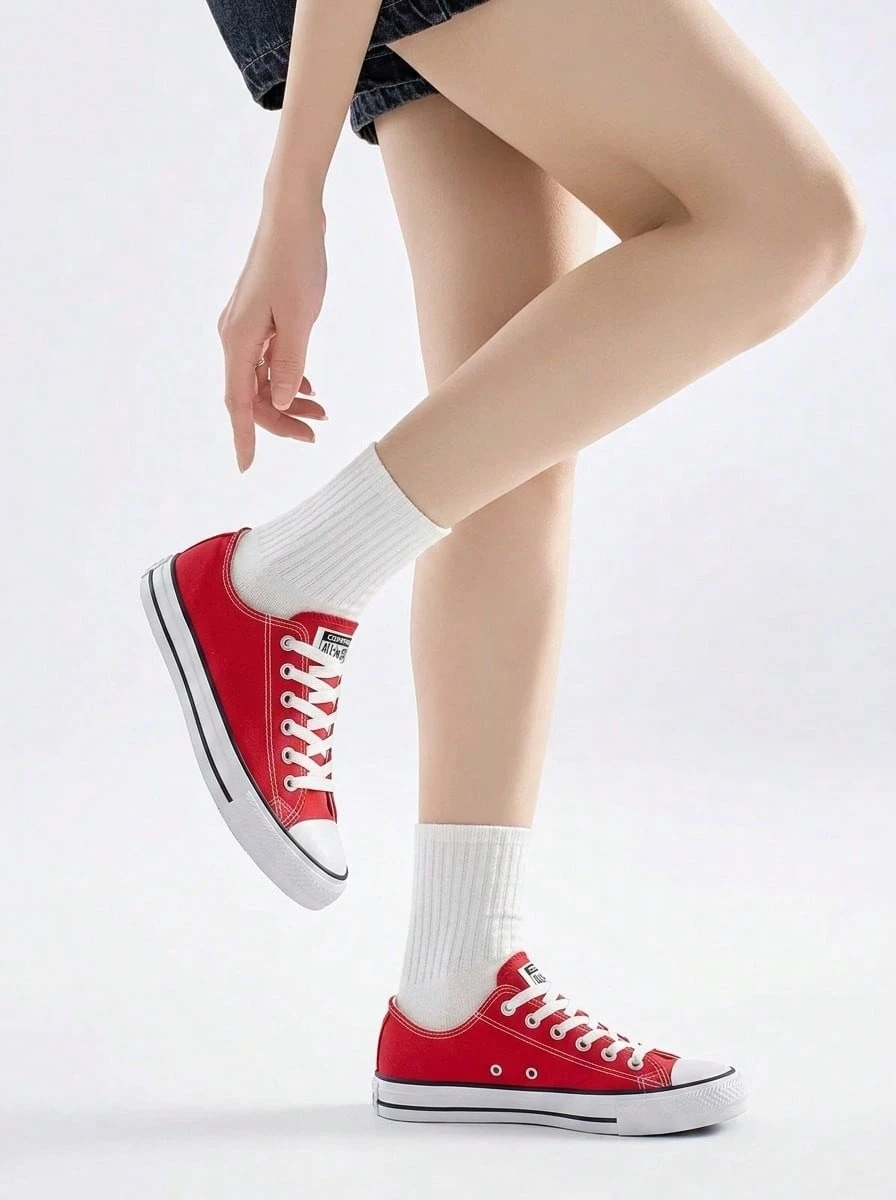 Converse Chuck Taylor All Star Hi Women's Casual Athletic Shoes Cushioned Premium Modern Training Travel Running M9696C - Rojo - Ver 1