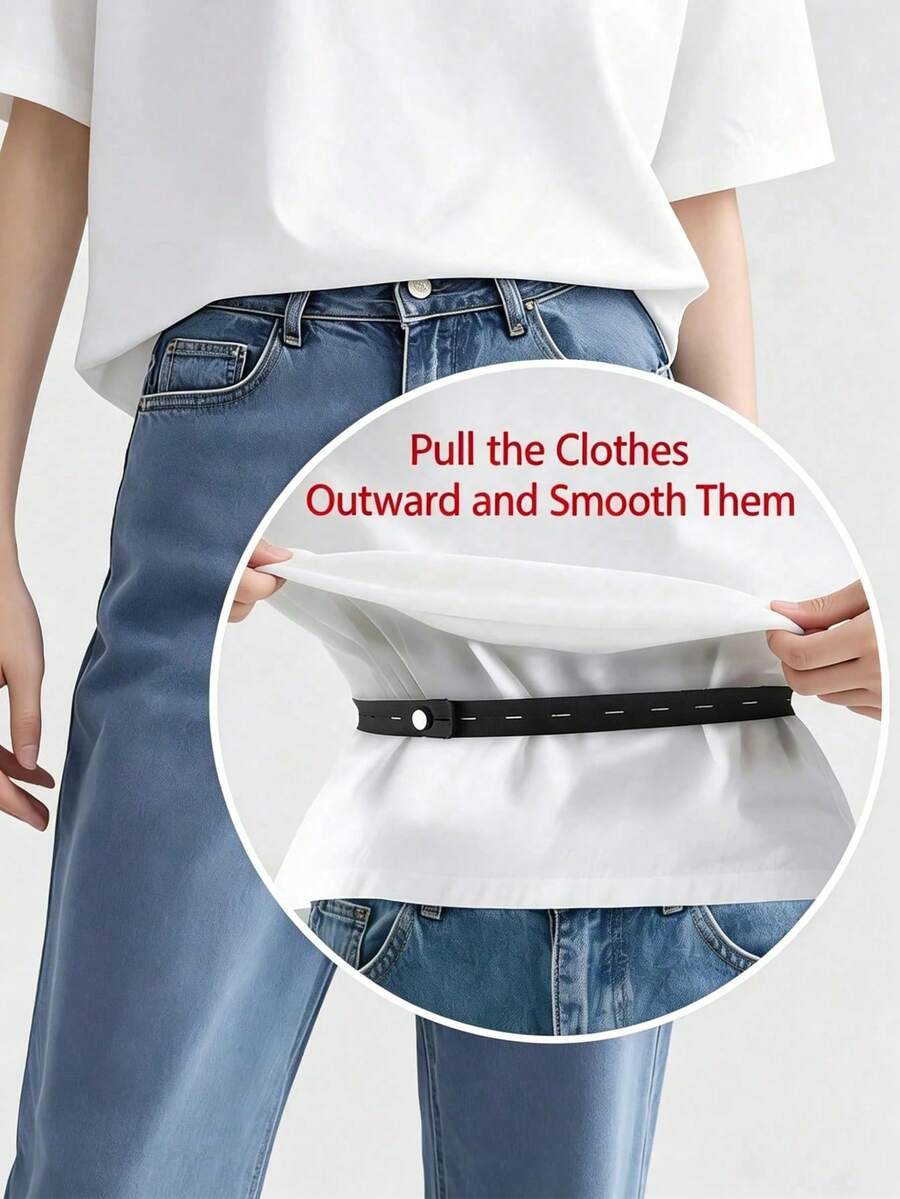 1/2/3/6pcs Adjustable Hem And Waist Tightening Tool Set, Suitable For T-Shirts, Sweaters, Dresses, Hoodies - No-Sew Invisible Hem Shortener And Pants, Shirts, Women's Blouse Waist Tightener - Multicolor - View 1