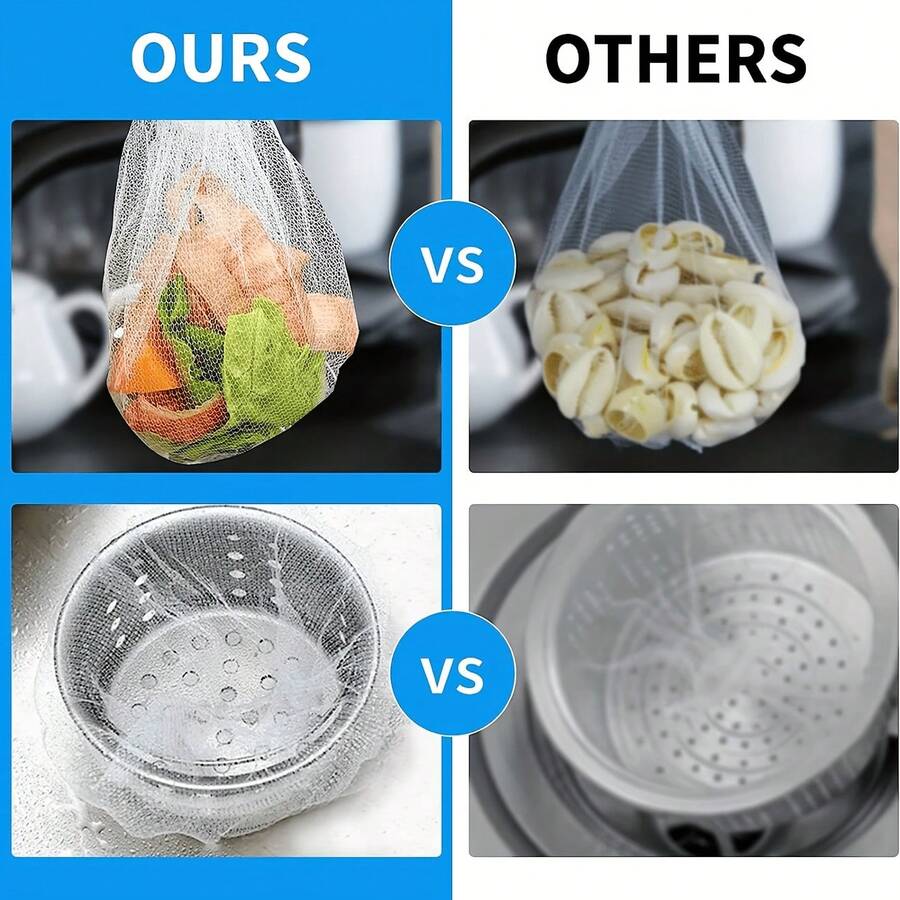 200pcs Replacement Filter Mesh - Fine Mesh Strainer For Kitchen Sink, Drain, Vegetable Washing - Anti-Clogging, Easy To Clean - Suitable For Small Openings, Durable Pipes And Food Preparation Sieve, Kitchen Sink Filter, Practical Kitchen Utensil, Efficient Filtration Fabric - Filter - View 1