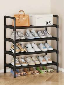 2-7 Tier Shoe Rack, 2 Pairs Per Shelf, Durable Metal Shoe Rack, Small Stackable Shoe Rack, Suitable For Room/Bedroom/Living Room/Shoe Storage - Multicolor - View 14