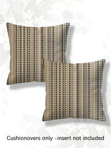 2pcs, Multi-Color Striped, Minimalist Line Pillowcase, Zipper Closure, Machine Washable, All-Season Decorative Pillowcase, Home Decor, Sofa Decorative Cushion Cover, Suitable For Bedroom, Living Room, Sofa, Car, Table And Chair Cushion (Pillow Insert Not Included) - Multicolor - View 12