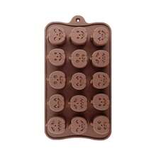 1/2pcs Halloween Candy Molds Pumpkin And Ghost Silicone Chocolate Molds, Trick Or Treat Molds For Halloween, Molds For Making Chocolate, Gummies, Cookies, Jelly - Brown - View 11