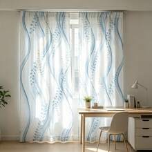 2pcs Outdoor Curtains And Semi Sunshades Are Suitable For Courtyards, Terraces, Porches, And Canopies. They Are UV Resistant/Fade Resistant And Have Both Sun Protection And Privacy Protection Functions - Multicolor - View 11