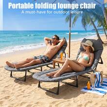 LEO IRIS Portable Folding Camping Bed, Folding Single Sofa Bed - Adjustable Sofa Bed, Suitable For Camping And Travel, Comes With Soft Cushions And Pillows, Perfect For Holiday Gifts, Perfect For Outdoor Camping. - 彩色 - 查看 3