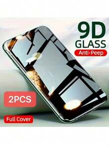 BOLLYMORE 2PCS Privacy Tempered Glass Screen Protector Compatible With IPhone16promax/15/14/13/7p/8p Anti-Fingerprint, Premium Privacy, High-End Product, Supports Face Unlock - Black - View 26