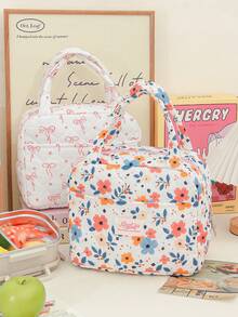 1pc Ins-Style Insulated Lunch Bag For Women, Multi-Functional Storage Bag, A Must-Have For Travel And Picnics, Large Capacity, Compact And Portable, Suitable For Office, Travel, Picnics, School And Other Occasions. - Multicolor - View 6