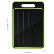 Double Sided Thawing Multi-Purpose PP Plastic Stainless Steel Cutting Board With Knife Sharpener, Cutting Board For Household Kitchen, Anti Mold And Antibacterial Cutting Board - Black - View 10