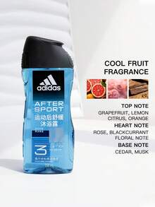 Adidas 3合1男士沐浴露 - 運動後舒緩/清涼/活力 250ml/600ml - 運動後舒緩250ml - 查看 2
