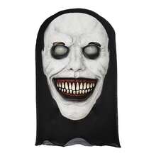 1pc Breathable Mesh Full Face Mask, Decaying Pupils And Fangs Design, Elastic Skin-Friendly Polyester Fabric, Suitable For All Seasons, Unisex Fashion Cosplay Accessory, Perfect For Halloween Events And Various Theme Parties - Multicolor - View 10
