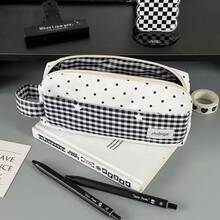 1pc Pencil Pouch, Large Capacity Highly Attractive Portable Stationery Box, Desk Organizer Bag, Multi-Function Pencil Case, Back To School Gift, Student Gift, Suitable For School And Office Use, Personalized Desktop Pencil Bag - Single Piece - View 4