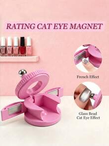 Rotating Nail Art Magnet With Automatic Glass Bead Adsorption Cat Eye Tracker, Super Strong Magnetic Force, Multi-Function Wide Light Cat Eye Magnet, Suitable For Beginners - Multicolor - View 10