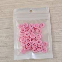 MIBORIL 50pcs/10mm Multi-Color Thin Edge Round Resin Black & White Doll Clothing Buttons Sewing Buttons 4-Hole Hand-Sewn Buttons - Multicolor - View 13