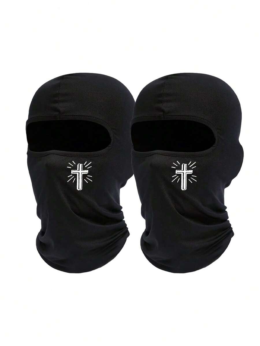 1pc Or 2pcs Unisex Balaclava Head Mask, Suitable For Daily Use, Outdoor Travel, Hiking, Climbing, Skiing - Multicolor - View 1