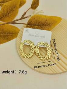 Boucles d'oreilles vintage dorées pour femmes, boucles d'oreilles pendantes longues en forme de goutte d'eau en acier inoxydable, bijoux de plage imperméables pour vacances d'été, bijoux de vacances pour femmes - Doré - Voir 36