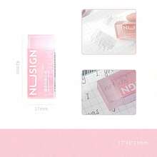1pc Cute Simple Solid Color Transparent Visible Erasers Student Stationery For Back To School - One Size Fits All (color Random) - View 10