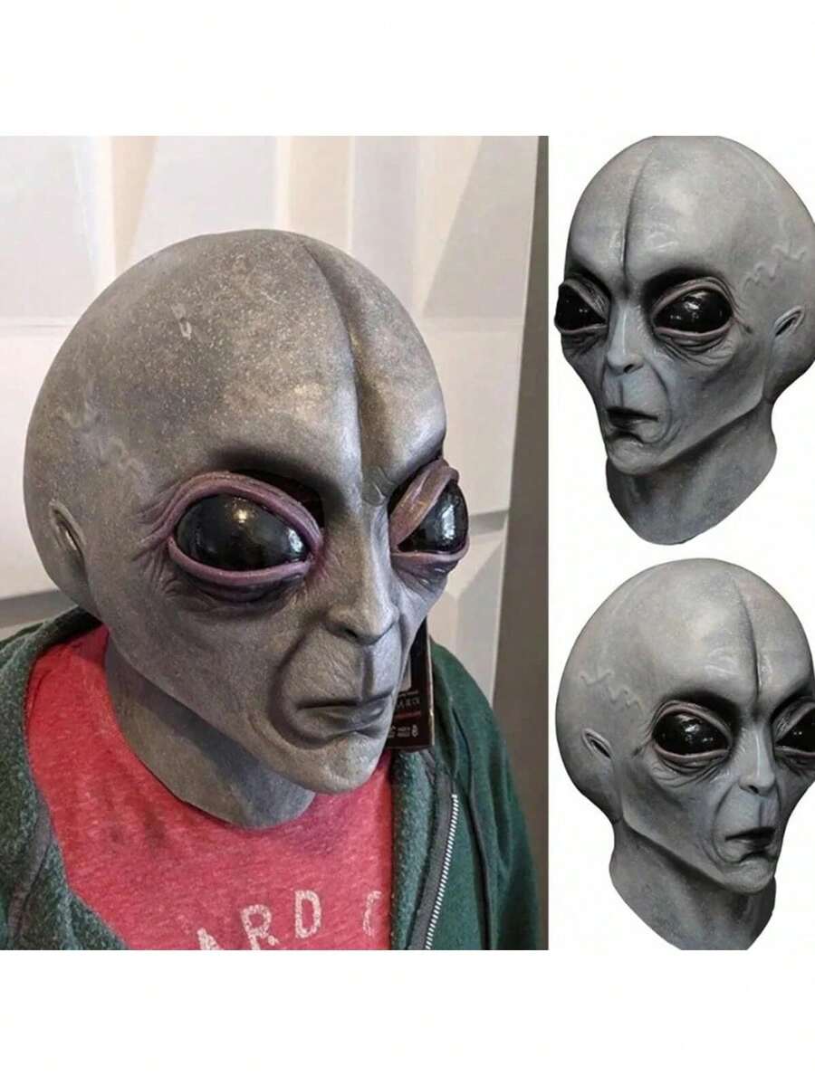 1pc Fashionable Personalized Party Holiday Carnival Costume Alien Transformation, Practical Horror Mask Headgear Suitable For Costume Party Role Play, Durable Exquisite Compact Design Perfect For Multiple Occasions - Mask - View 1