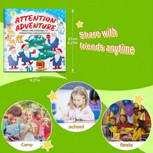 Attention Exploration Focus Training Activity Book, Focus And Observation Brain Games, Visual Search, Mazes, Logic Puzzles And Thinking Challenges, Colorful Illustrated Pages, Multiple Themes And Difficulty Levels - Attention Adventure - View 8