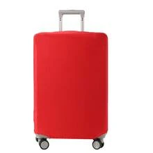 1pc Luggage Dust Cover Trolley Case Protective Cover Solid Color Travel Case Dust Cover Thickened Elastic Trolley Cover Wear Resistant, Luggage Cover - Multicolor - View 24