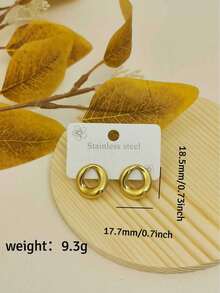 Boucles d'oreilles vintage dorées pour femmes, boucles d'oreilles pendantes longues en forme de goutte d'eau en acier inoxydable, bijoux de plage imperméables pour vacances d'été, bijoux de vacances pour femmes - Doré - Voir 13