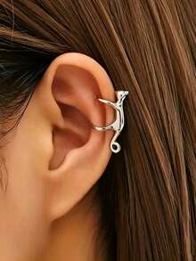 1 Pair Novelty Funny Green Frog Ear Clips, Unique Cute Green Frog Ear Cuffs For Women Without Piercing - Frog - View 16