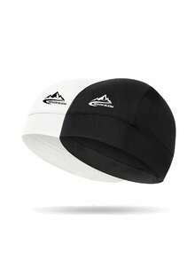 1pc/2pcs Unisex Printed Quick-Dry Breathable Sports Skull Cap, Outdoor Cycling Motorcycle Helmet Liner Headwrap, Suitable For Daily Outings, Riding And Matching - Multicolor - View 5