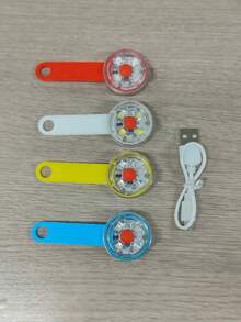 Cherry-Shaped LED Glowing Dog Collar, Anti-Lost Dog Collar Pendant Pet ID Tag Light, 4 Colors Available - 彩色 - 查看 8