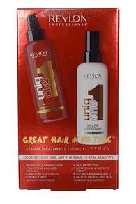 Revlon Uniq One Great Hair In No Time-All In One Treatment 150ml Duo Regular And Coconut Spray Hair Care Set - Nourishing - View 1