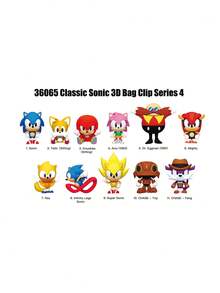 Sega Seri 4 Klip Tas Busa 3D Blind Bag Gantungan Kunci Koleksi Berlisensi Resmi Figur Misteri 2 Inci Hadiah untuk Penggemar - Seri MN-360654 - View 3