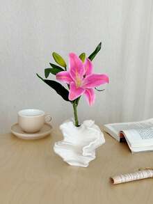 2pcs Artificial Lily Flowers For Home Decor, Suitable For Living Room Tabletop, Valentine's Day, Gift, Birthday, Graduation Season, Back To School Room Decoration And School Supplies - Multicolor - View 11