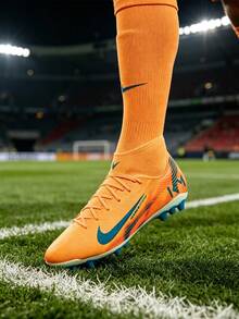 Nike Mercurial Superfly 10 Academy "" Air Cushion AG (Gel Short Spikes) Support And Rebound Football Boots For Men - Orange - View 1