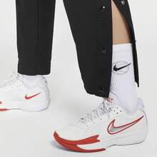 Nike Dri-Fit Logo Solid Color Comfortable Quick-Drying Casual Button-Down Basketball Shorts For Women. - Black - View 5