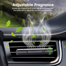 Car Aromatherapy Diffuser, Car Aromatherapy Diffuser Air Vent Clip, Suitable For Essential Oils, Universal Car Fragrance Decoration Accessory Gift (6pcs Reed Diffuser Sticks) - 1PCS+6 Sticks - 查看 4